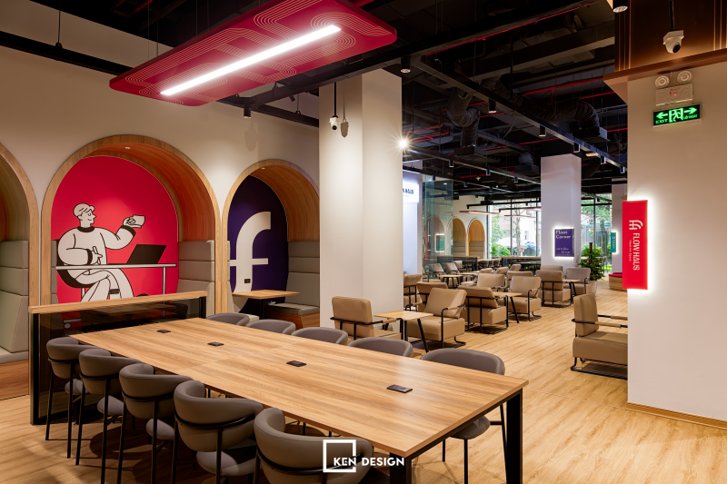 Thi công cafe coworking Flow Haus tại Lê Văn Lương